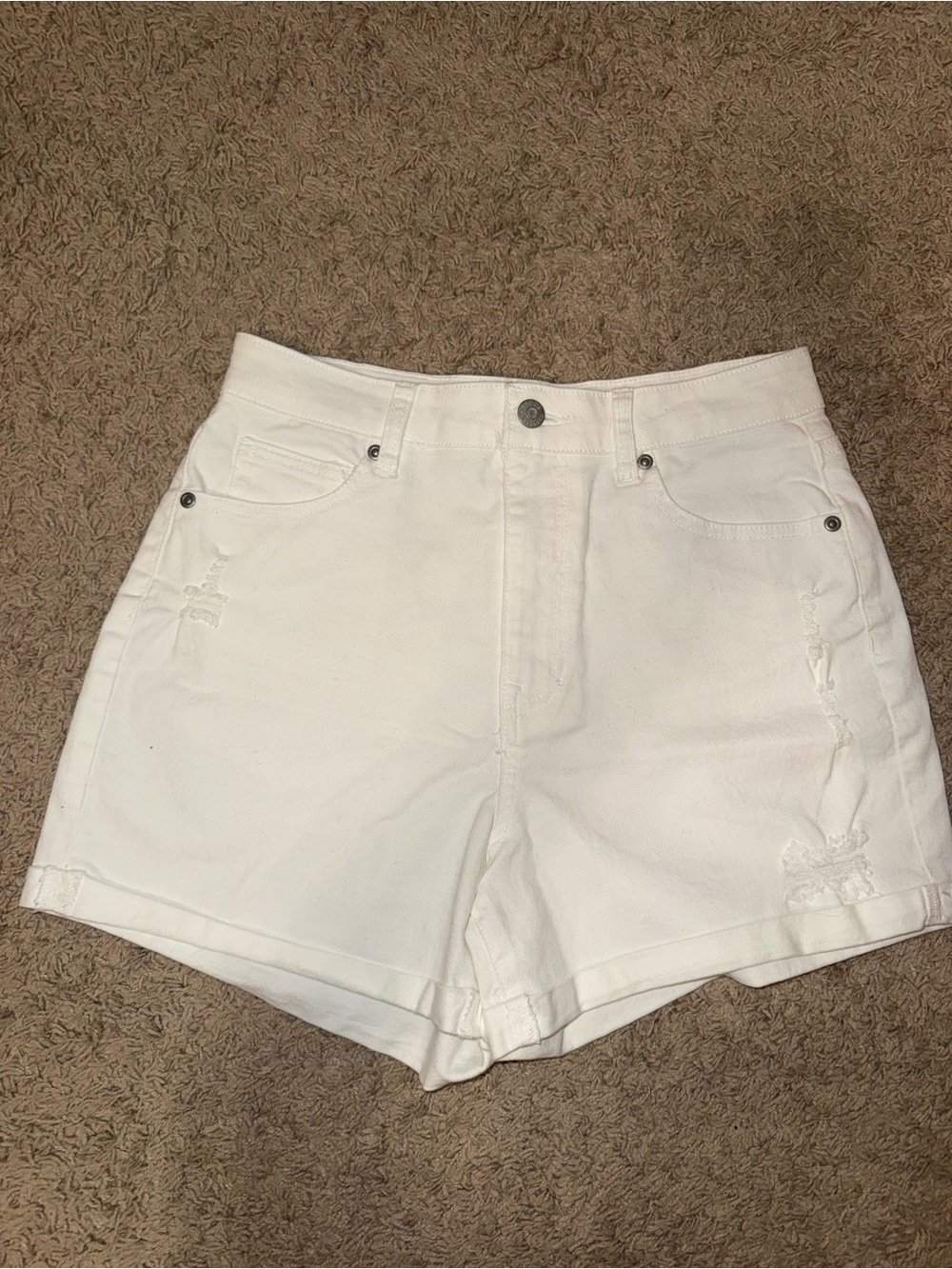 Harper Heritage White High Rise Shorts, sz 27